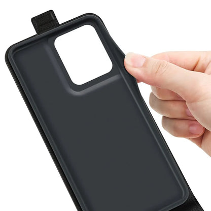 For Motorola Edge 50 Pro 5G Case Vertical Flip Down PU Leather Phone Cover