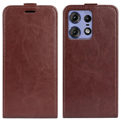 For Motorola Edge 50 Pro 5G Case Vertical Flip Down PU Leather Phone Cover
