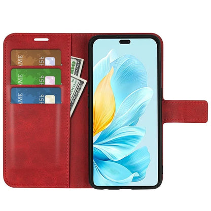 For Honor 200 Lite Case Wallet Card Slots Calf Texture Leather Phone Cover