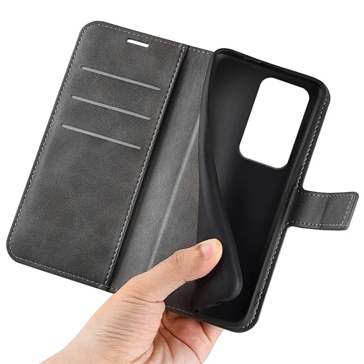 For Honor 200 Lite Case Wallet Card Slots Calf Texture Leather Phone Cover
