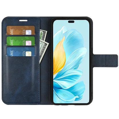 For Honor 200 Lite Case Wallet Card Slots Calf Texture Leather Phone Cover