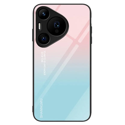 For Huawei Pura 70 Pro / Pura 70 Pro+ Case Pattern Design Tempered Glass Phone Cover