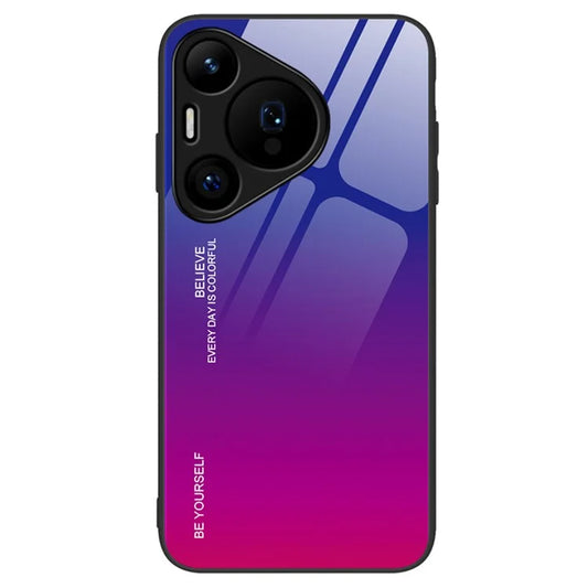 For Huawei Pura 70 Case Anti-Drop Tempered Glass+PC+TPU Phone Cover