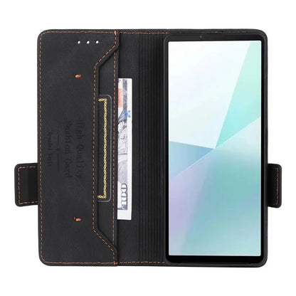 For Sony Xperia 10 VI Case Wallet Folding Stand PU Leather Folio Flip Phone Cover