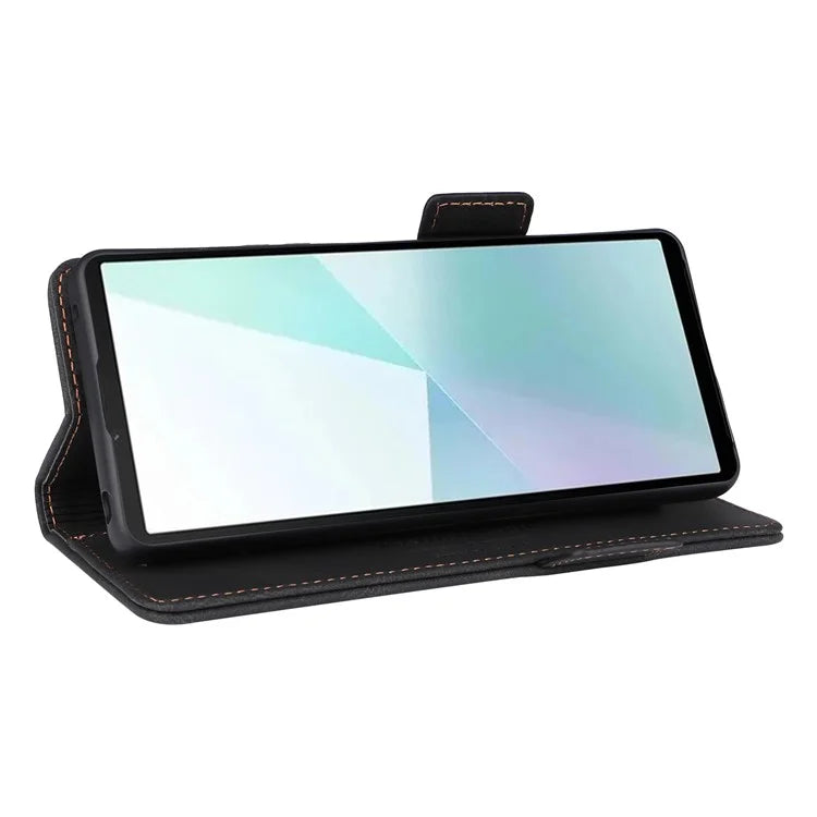 For Sony Xperia 10 VI Case Wallet Folding Stand PU Leather Folio Flip Phone Cover