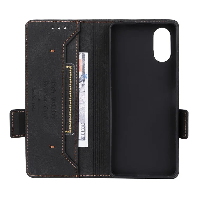 For Sony Xperia 10 VI Case Wallet Folding Stand PU Leather Folio Flip Phone Cover
