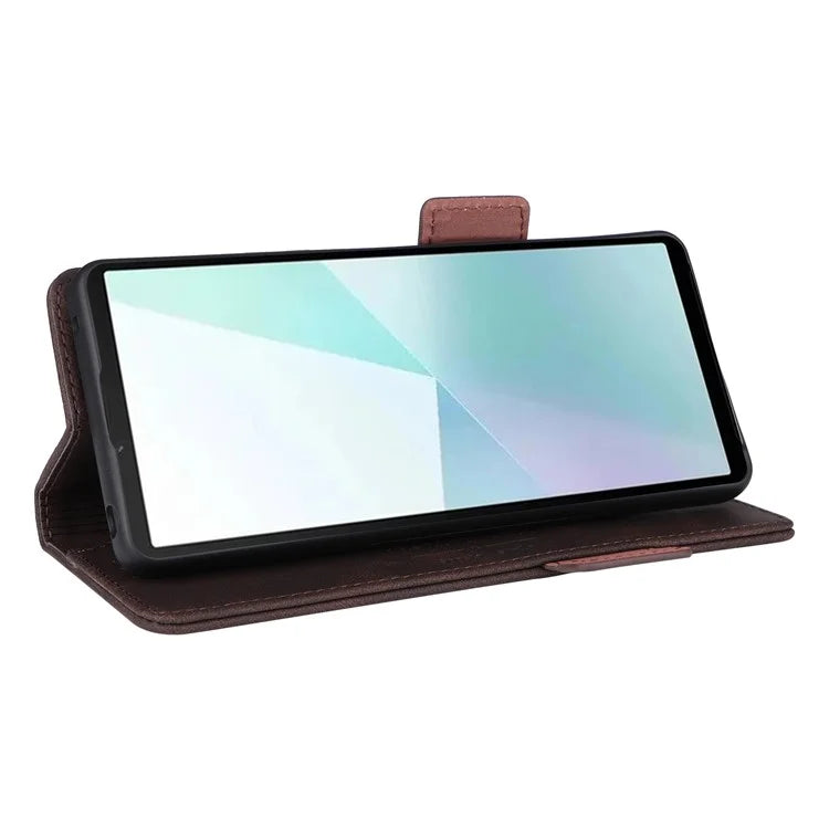 For Sony Xperia 10 VI Case Wallet Folding Stand PU Leather Folio Flip Phone Cover