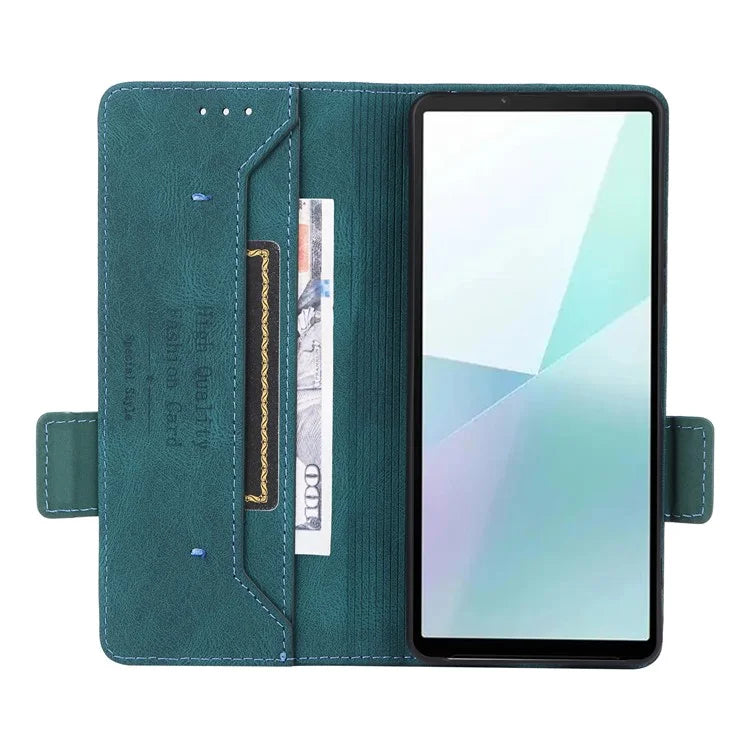 For Sony Xperia 10 VI Case Wallet Folding Stand PU Leather Folio Flip Phone Cover