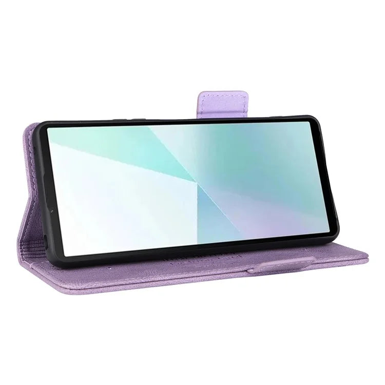 For Sony Xperia 10 VI Case Wallet Folding Stand PU Leather Folio Flip Phone Cover
