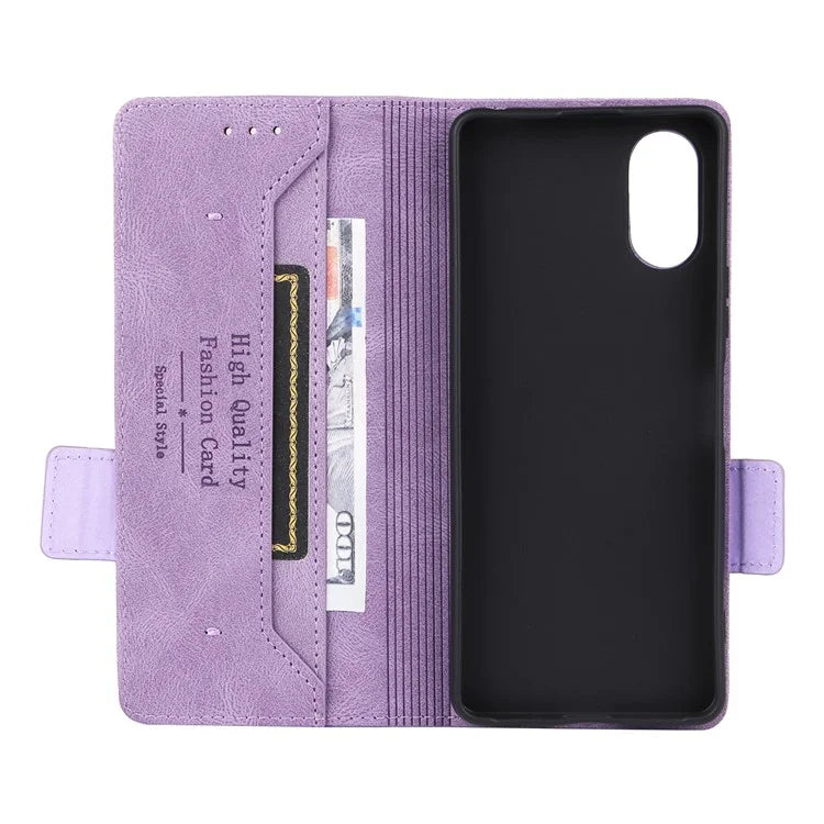 For Sony Xperia 10 VI Case Wallet Folding Stand PU Leather Folio Flip Phone Cover
