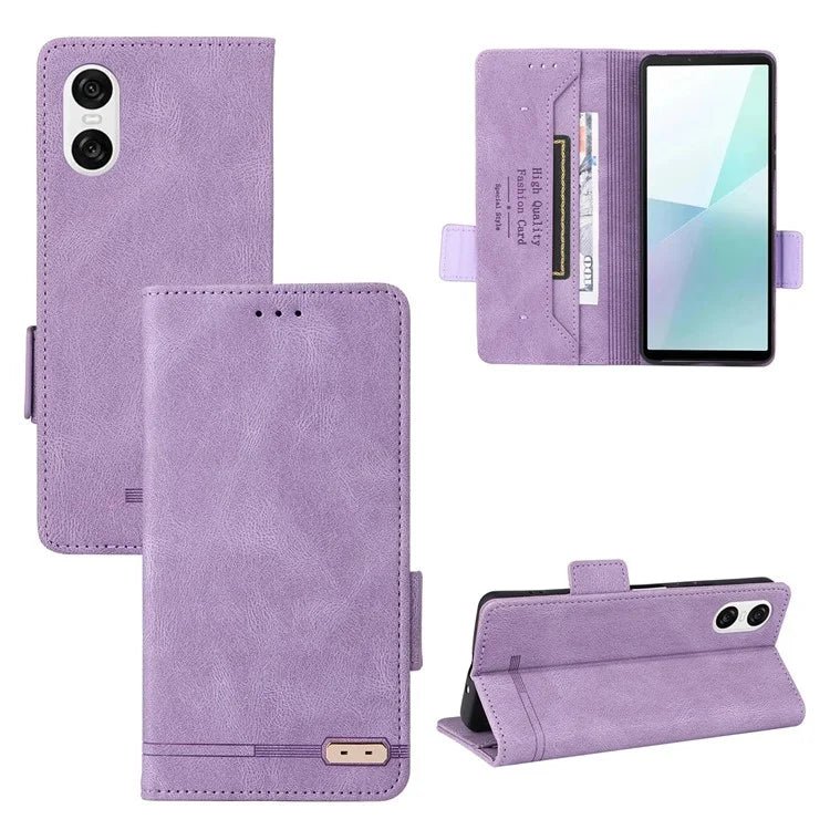 For Sony Xperia 10 VI Case Wallet Folding Stand PU Leather Folio Flip Phone Cover