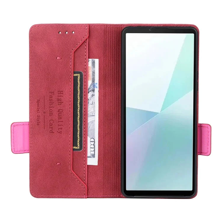 For Sony Xperia 10 VI Case Wallet Folding Stand PU Leather Folio Flip Phone Cover