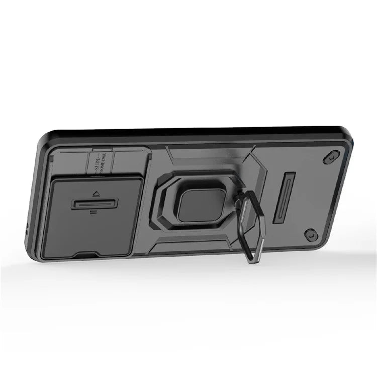 For vivo iQOO Z9 Turbo 5G Phone Cases Wholesale PC+TPU Kickstand Phone Cover with Lens Lid