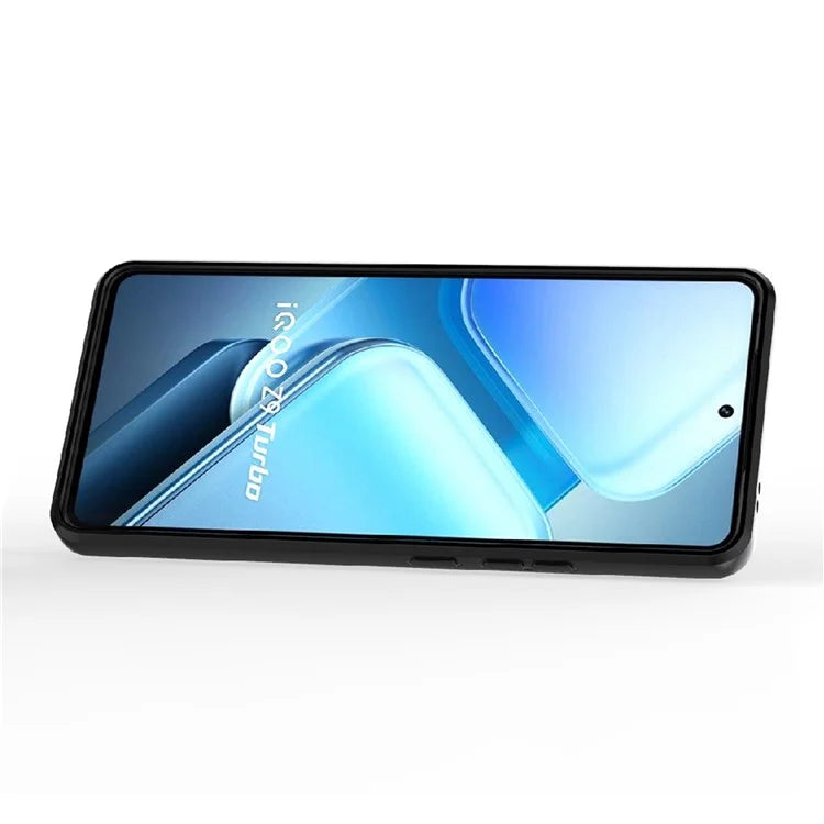 For vivo iQOO Z9 Turbo 5G Phone Cases Wholesale PC+TPU Kickstand Phone Cover with Lens Lid