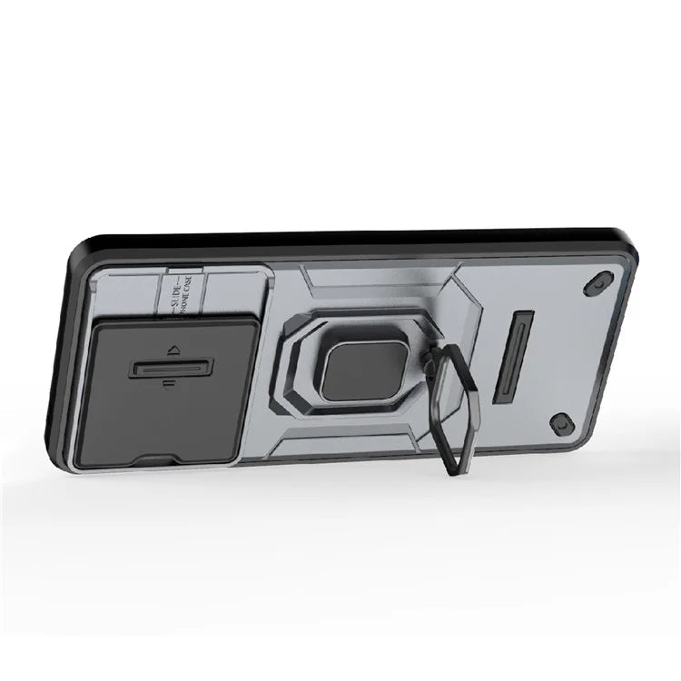 For vivo iQOO Z9 Turbo 5G Phone Cases Wholesale PC+TPU Kickstand Phone Cover with Lens Lid