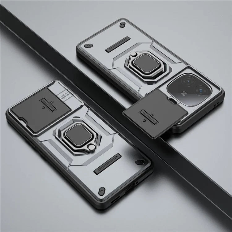 For vivo iQOO Z9 Turbo 5G Phone Cases Wholesale PC+TPU Kickstand Phone Cover with Lens Lid
