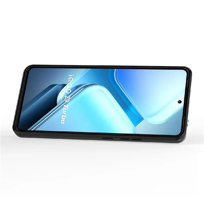 For vivo iQOO Z9 Turbo 5G Phone Cases Wholesale PC+TPU Kickstand Phone Cover with Lens Lid
