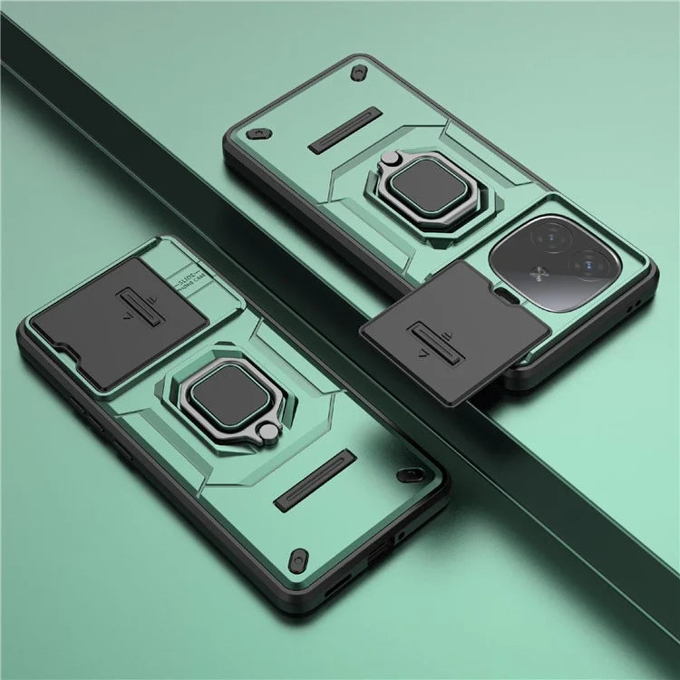 For vivo iQOO Z9 Turbo 5G Phone Cases Wholesale PC+TPU Kickstand Phone Cover with Lens Lid