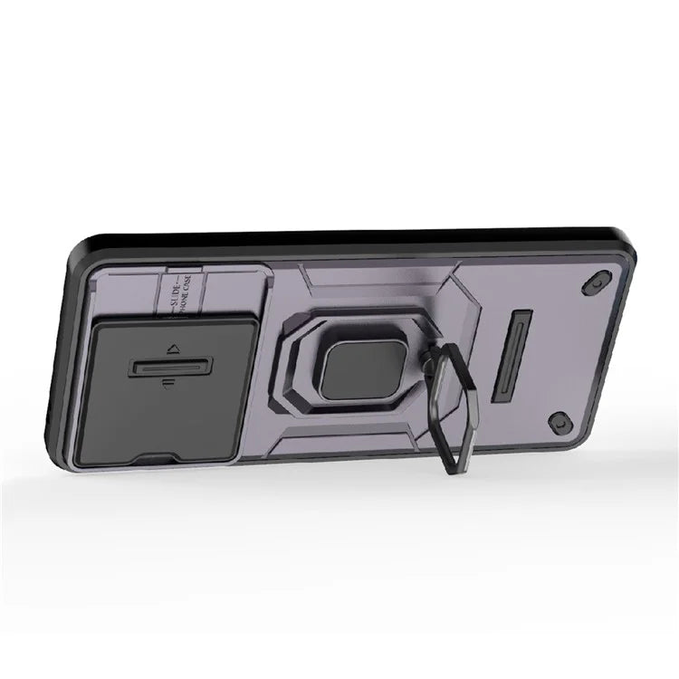 For vivo iQOO Z9 Turbo 5G Phone Cases Wholesale PC+TPU Kickstand Phone Cover with Lens Lid