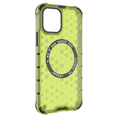 For iPhone 12 Pro Max Magnetic Case 4 Corner Shockproof Airbag Honeycomb TPU+PC Cover