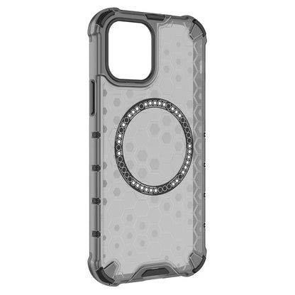 For iPhone 12 Pro Max Magnetic Case 4 Corner Shockproof Airbag Honeycomb TPU+PC Cover