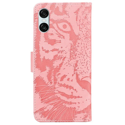 For Sony Xperia 5 VI Case Tiger Pattern Flip PU Leather Phone Cover