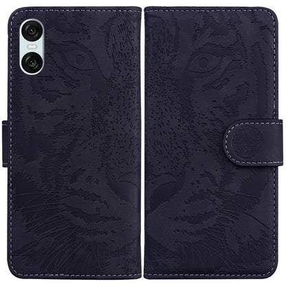 For Sony Xperia 5 VI Case Tiger Pattern Flip PU Leather Phone Cover