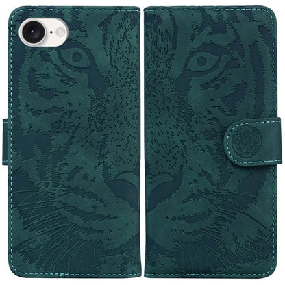 For iPhone SE (2024) Case Wallet Style Tiger Pattern PU Leather Phone Cover