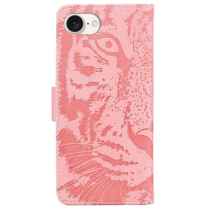 For iPhone SE (2024) Case Wallet Style Tiger Pattern PU Leather Phone Cover