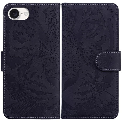 For iPhone SE (2024) Case Wallet Style Tiger Pattern PU Leather Phone Cover