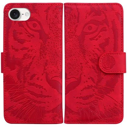 For iPhone SE (2024) Case Wallet Style Tiger Pattern PU Leather Phone Cover