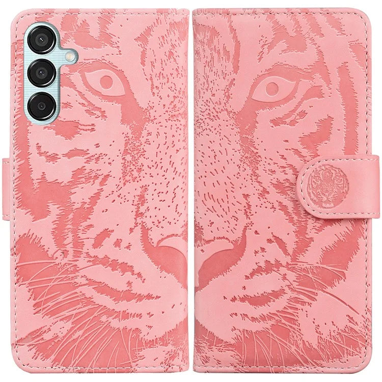 For Samsung Galaxy M15 5G / F15 5G Wallet Case Tiger Pattern Leather Phone Cover
