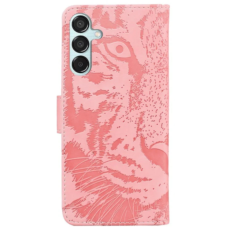 For Samsung Galaxy M15 5G / F15 5G Wallet Case Tiger Pattern Leather Phone Cover