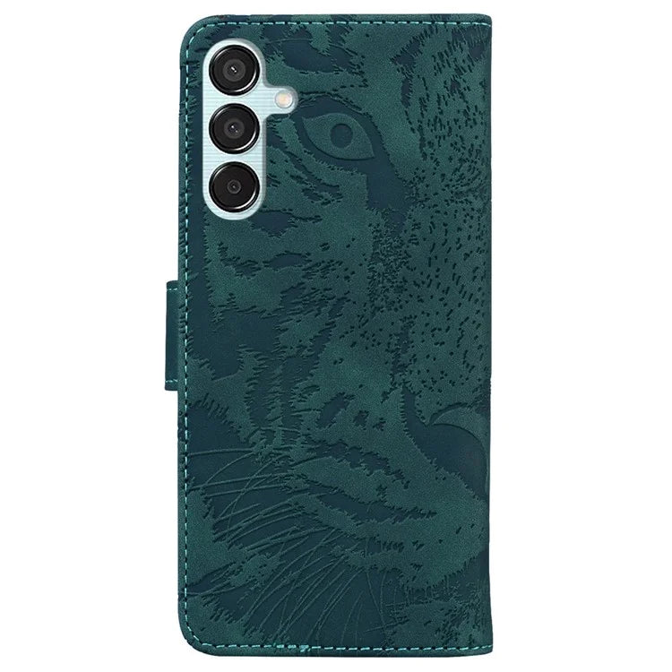 For Samsung Galaxy M15 5G / F15 5G Wallet Case Tiger Pattern Leather Phone Cover
