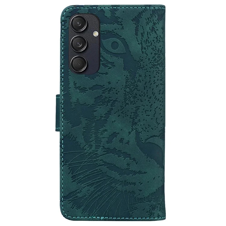 For Samsung Galaxy M55 5G / C55 5G / F55 5G Case Tiger Pattern PU Leather Shockproof Flip Phone Cover