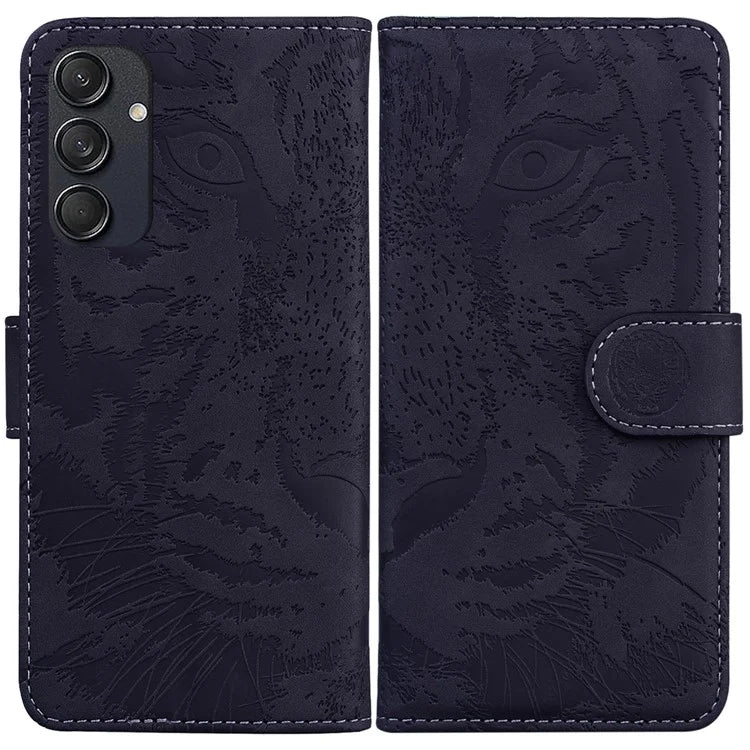 For Samsung Galaxy M55 5G / C55 5G / F55 5G Case Tiger Pattern PU Leather Shockproof Flip Phone Cover