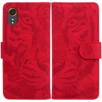 For Samsung Galaxy Xcover7 Case Wallet Tiger Pattern PU Leather Folio Phone Cover