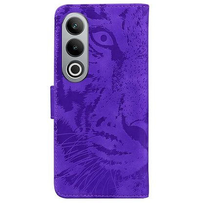 For OnePlus Nord CE4 5G Case Wallet Leather Phone Cover Imprinted Tiger Pattern