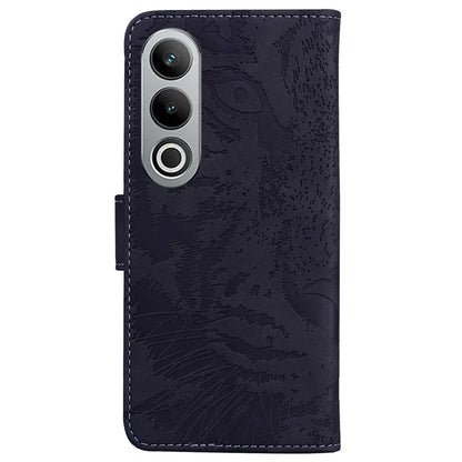 For OnePlus Nord CE4 5G Case Wallet Leather Phone Cover Imprinted Tiger Pattern