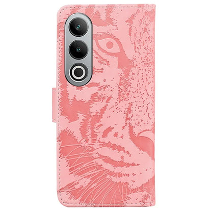 For OnePlus Nord CE4 5G Case Wallet Leather Phone Cover Imprinted Tiger Pattern