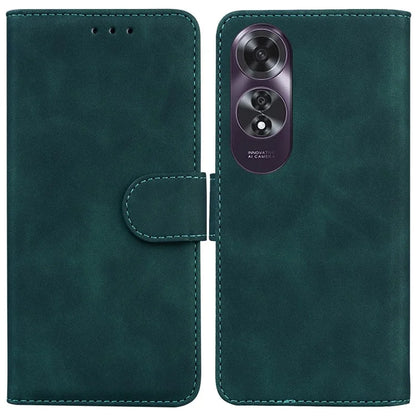 For Oppo A60 4G Case Magnetic Clasp Solid Color Leather Phone Cover