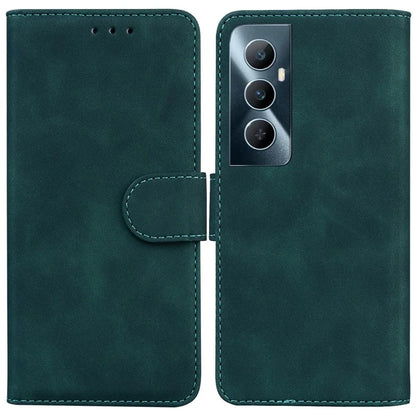 For Realme C65 4G Case PU Leather Folio Solid Color Wallet Phone Cover
