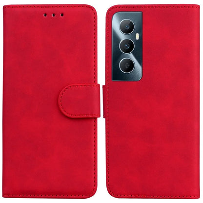 For Realme C65 4G Case PU Leather Folio Solid Color Wallet Phone Cover