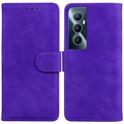 For Realme C65 4G Case PU Leather Folio Solid Color Wallet Phone Cover