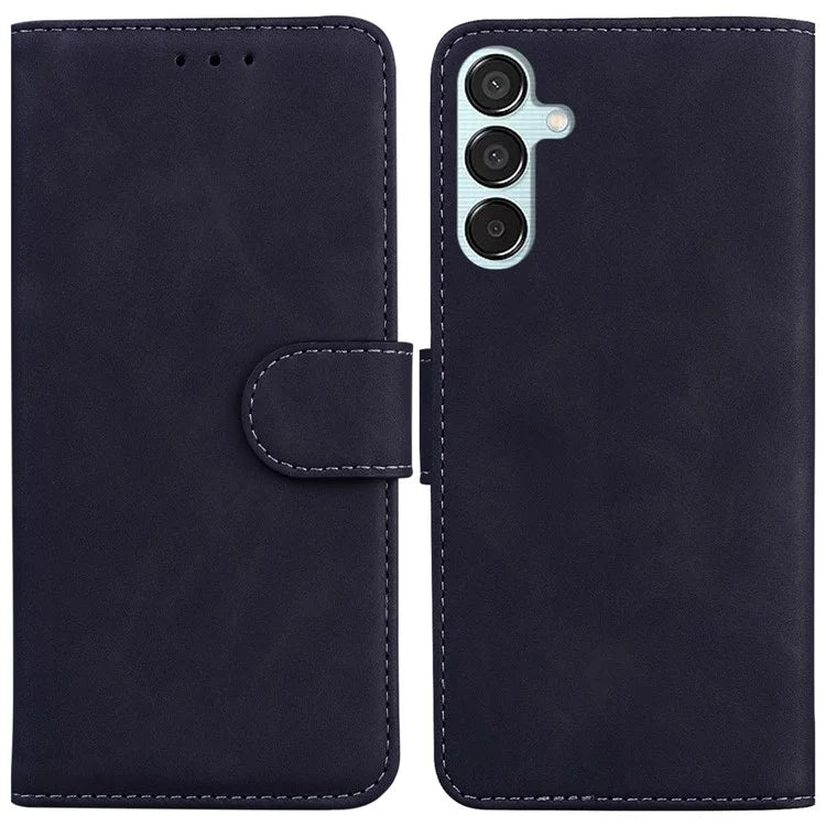 For Samsung Galaxy M15 5G / F15 5G Case Solid Color Leather Card Holder Stand Phone Cover