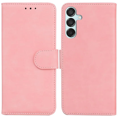 For Samsung Galaxy M15 5G / F15 5G Case Solid Color Leather Card Holder Stand Phone Cover
