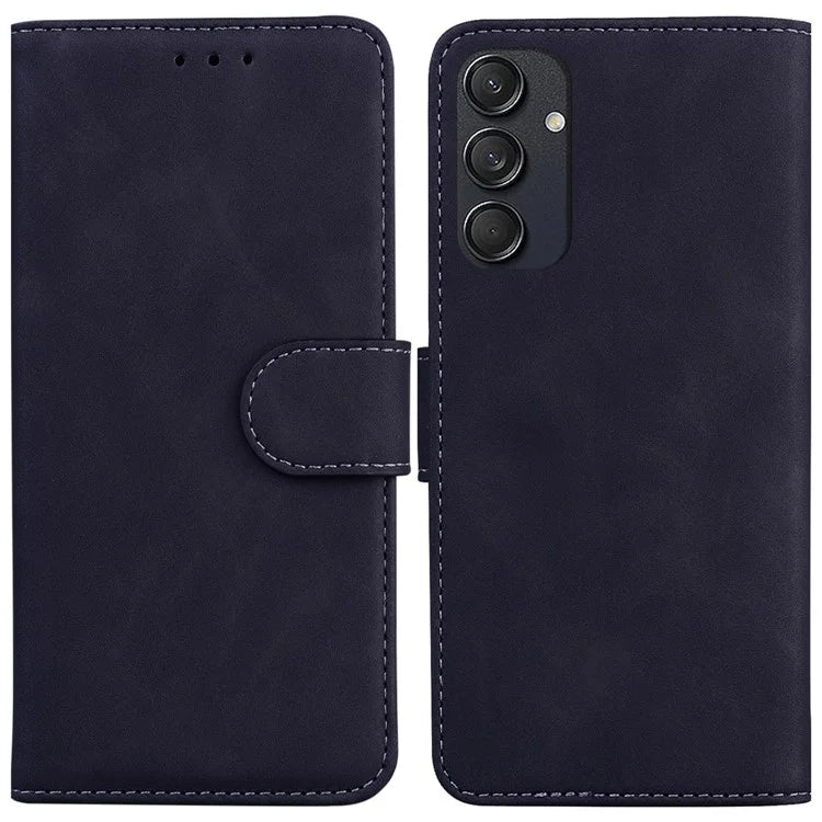 For Samsung Galaxy M55 5G / C55 5G / F55 5G Wallet Case Solid Color PU Leather Folio Flip Phone Cover