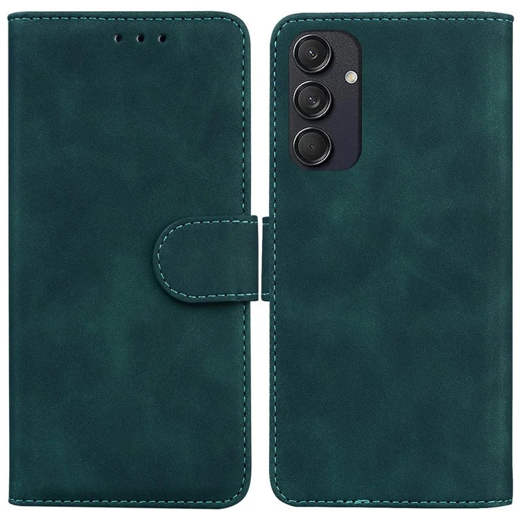For Samsung Galaxy M55 5G / C55 5G / F55 5G Wallet Case Solid Color PU Leather Folio Flip Phone Cover