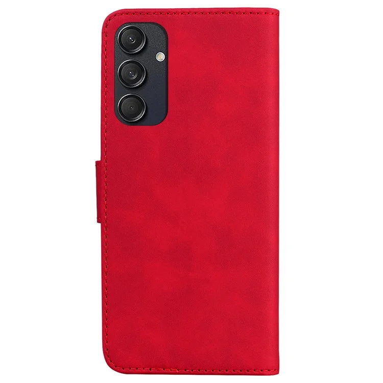 For Samsung Galaxy M55 5G / C55 5G / F55 5G Wallet Case Solid Color PU Leather Folio Flip Phone Cover