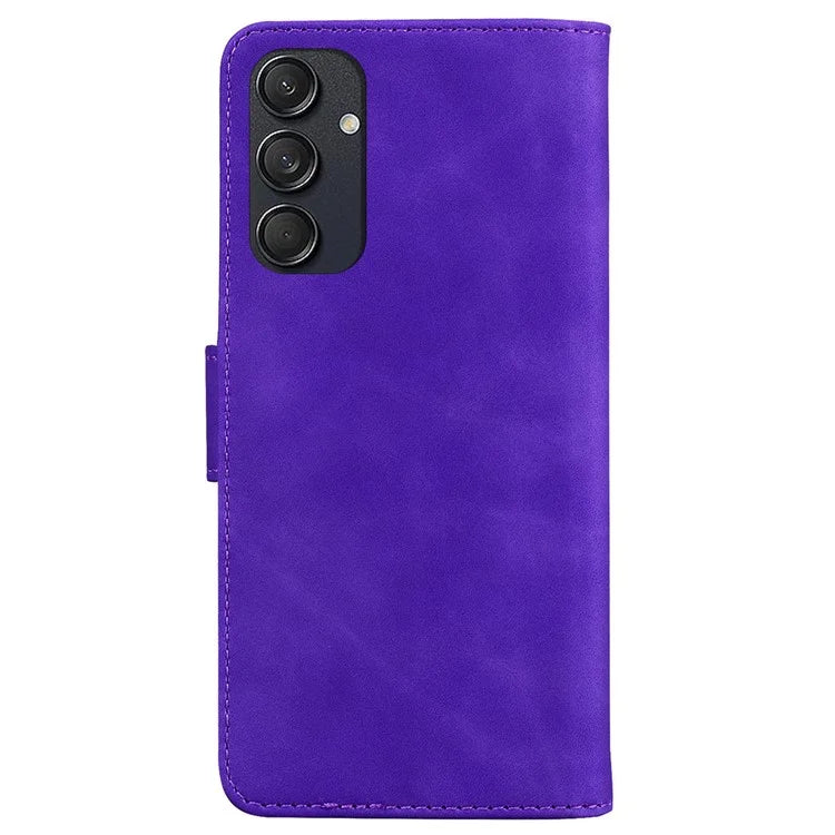 For Samsung Galaxy M55 5G / C55 5G / F55 5G Wallet Case Solid Color PU Leather Folio Flip Phone Cover